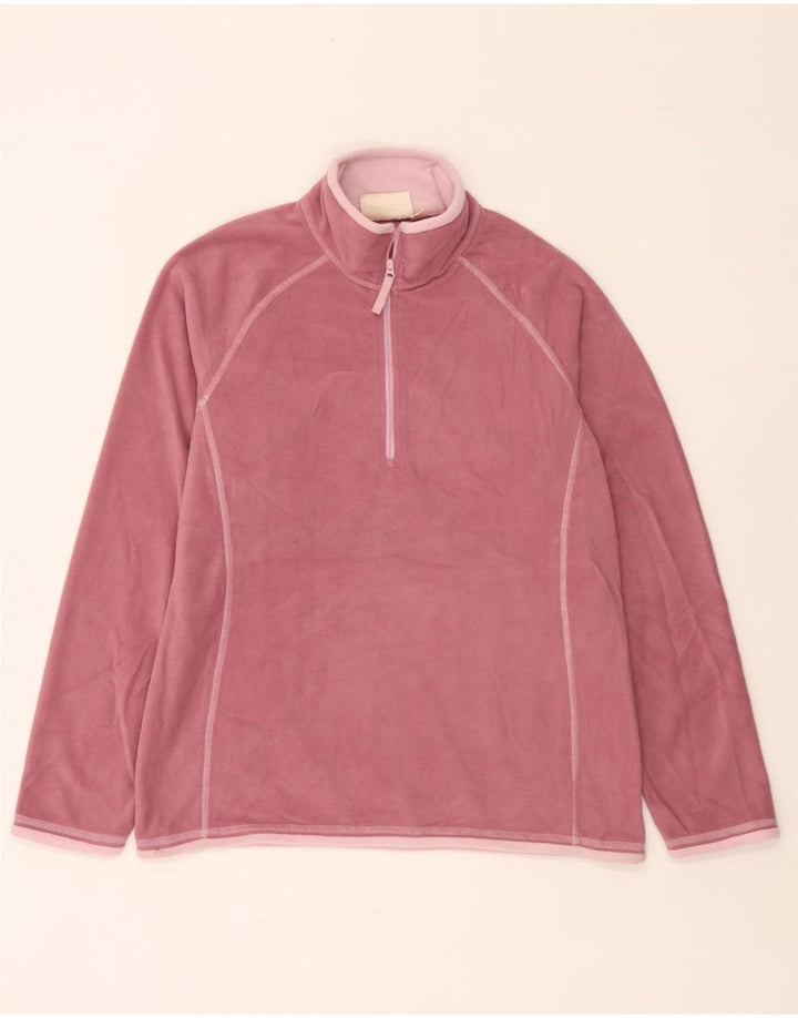 Mountain Warehouse Dame Fleece Jumper med lynlås DK 12 Medium Pink