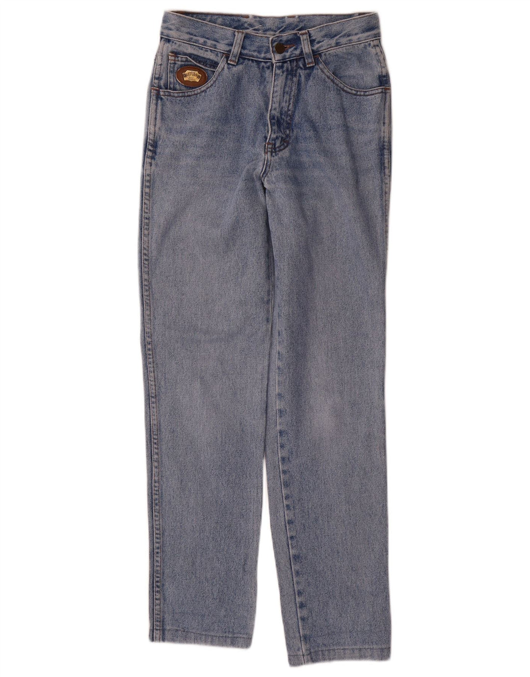 Vintage kvinders slim jeans W26 L29 blå bomuld