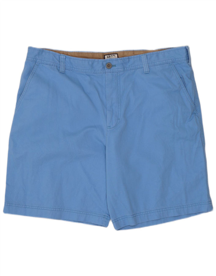 Izod Herre Chino Shorts W40 XL Blå Bomuld