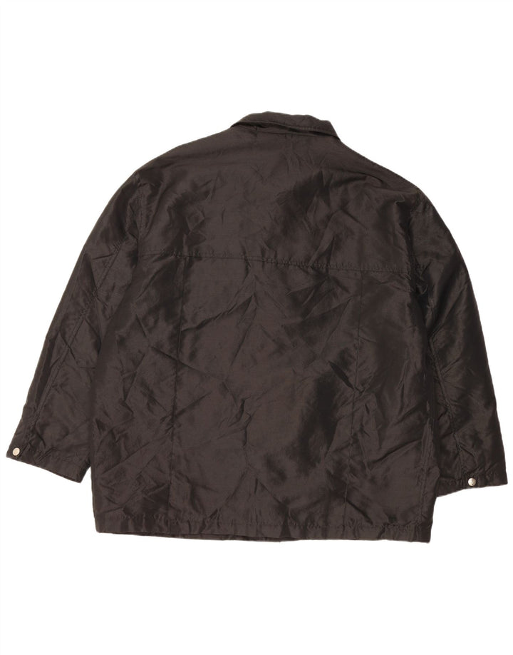 PIERO GUIDI Herre Utility Jacket UK 42 XL Sort Nylon