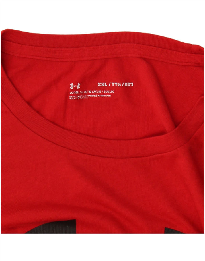 Under Armour Herre Grafisk T-Shirt Top 2XL Rød