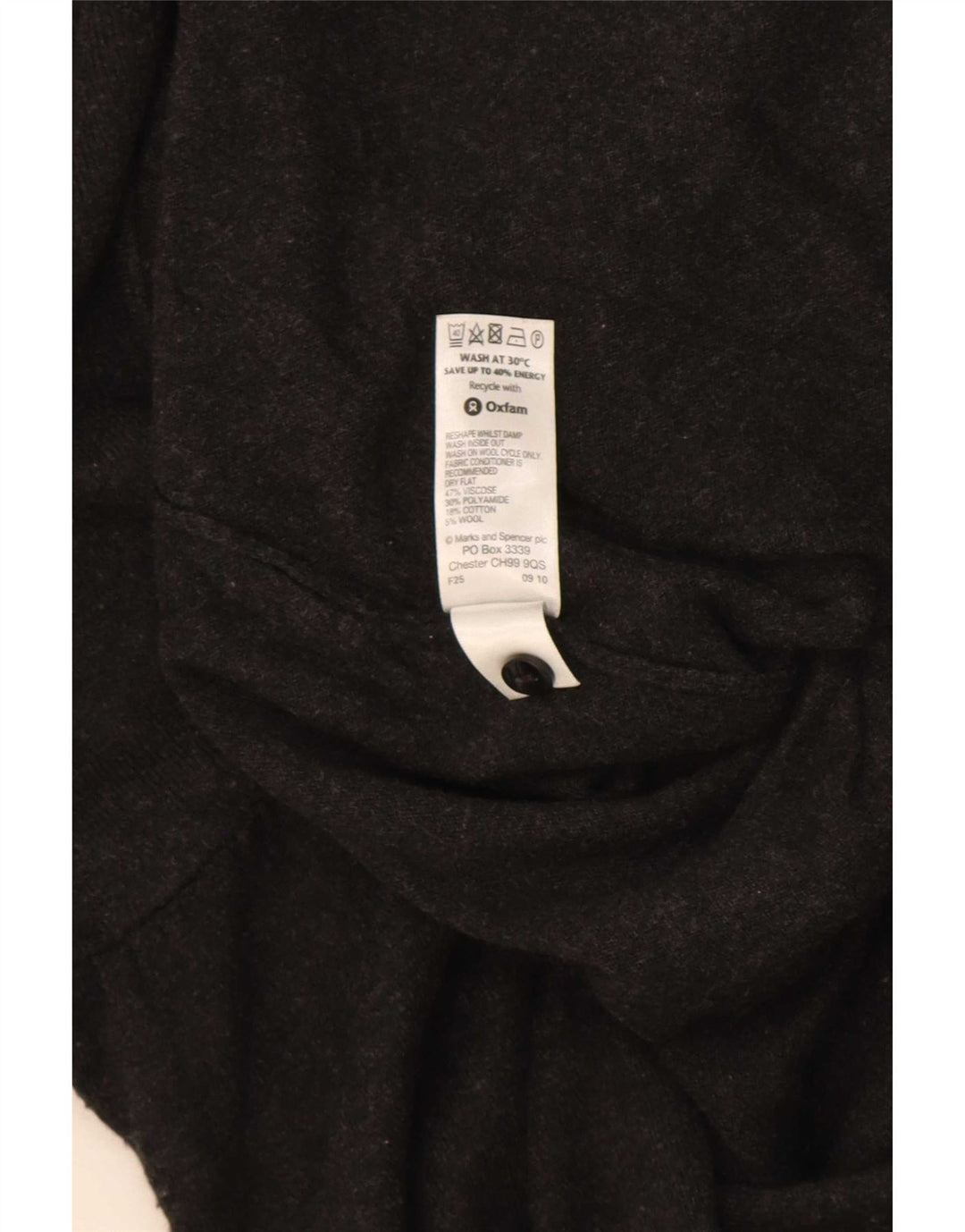 Marks & Spencer Womens Longline Cardigan Sweater UK 10 Small Grey Viscose