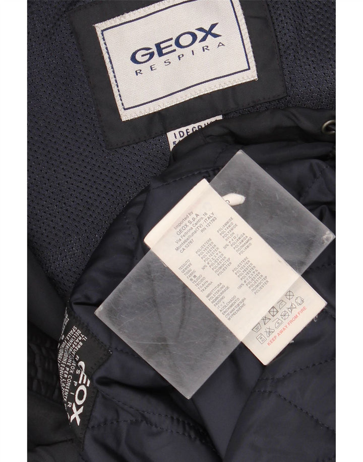 Geox Herre Respira Polstret Jakke UK 44 2XL Navy Blue Polyester