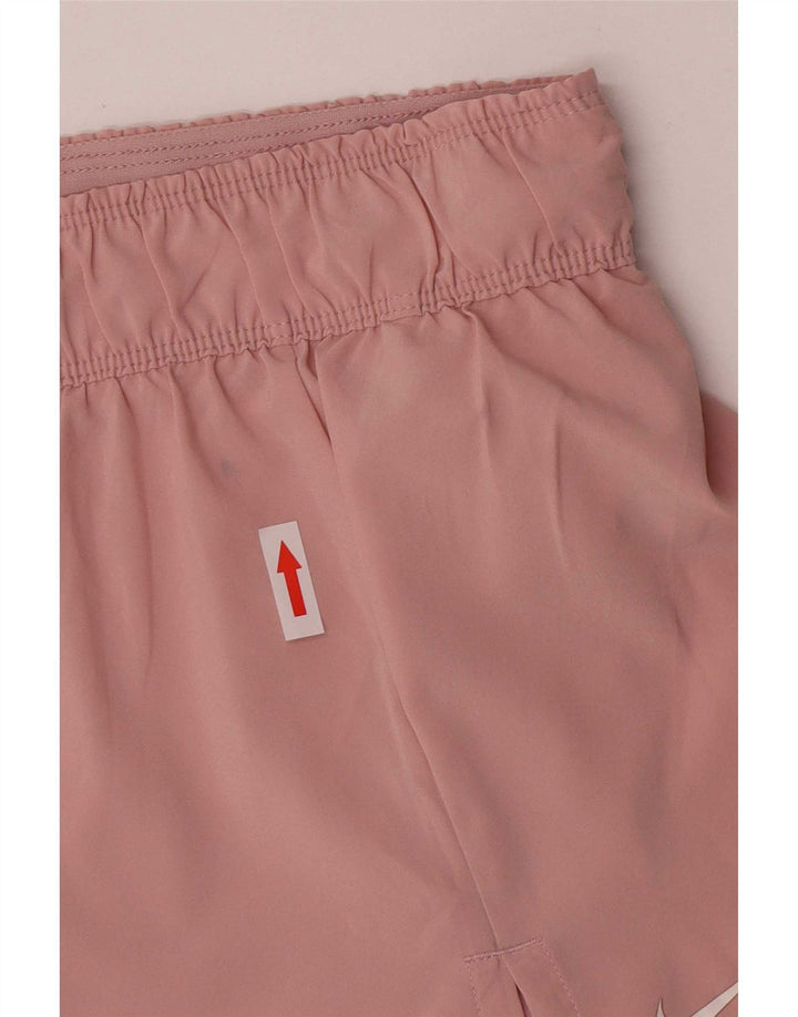 Nike Dame Dri Fit Sport Shorts UK 10 Small Pink Polyester