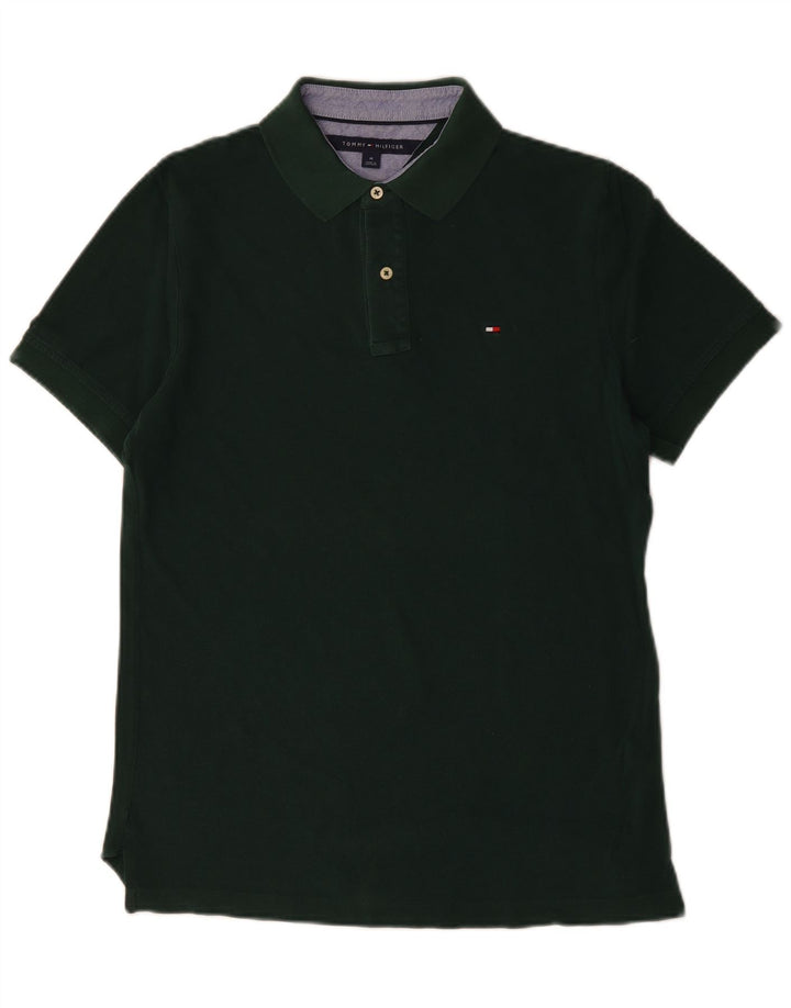 Tommy Hilfiger Herre poloshirt Medium Grøn Bomuld