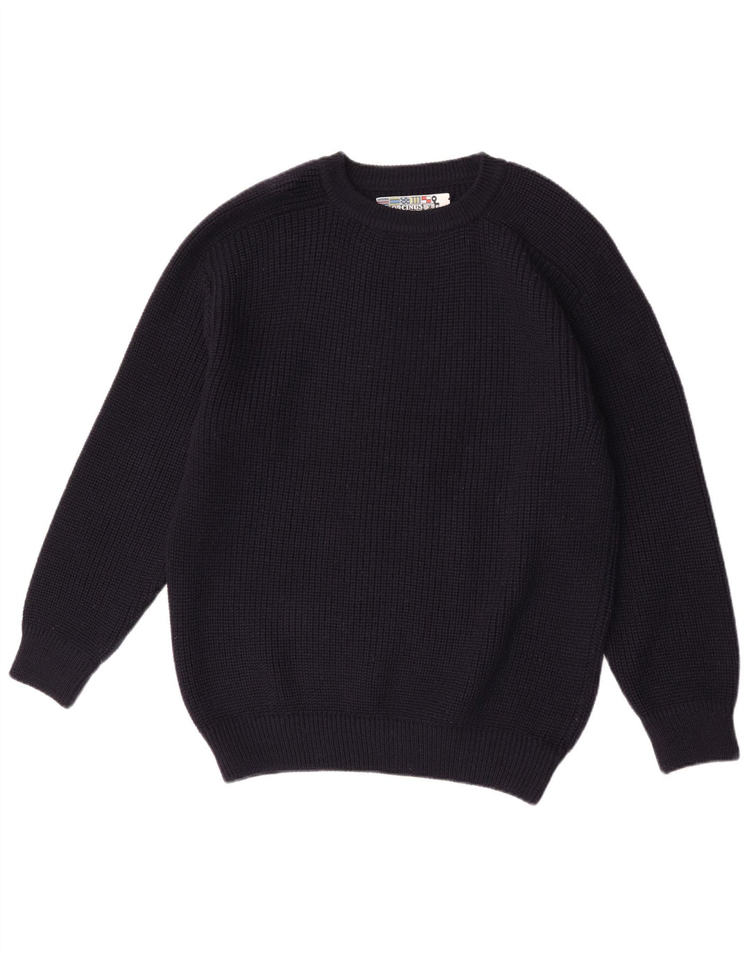 Orcinus Herre Crew Neck trøje Sweater Medium Navy Blue Uld