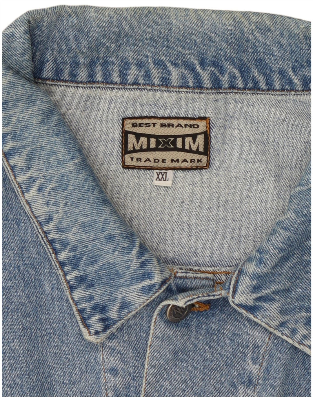 Vintage Dame denimjakke UK 20 2XL Blå Bomuld