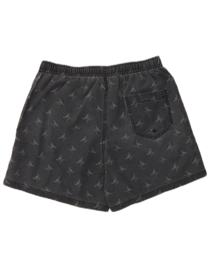 Zara Badeshorts med abstrakt mønster til mænd mellemgrå nylon