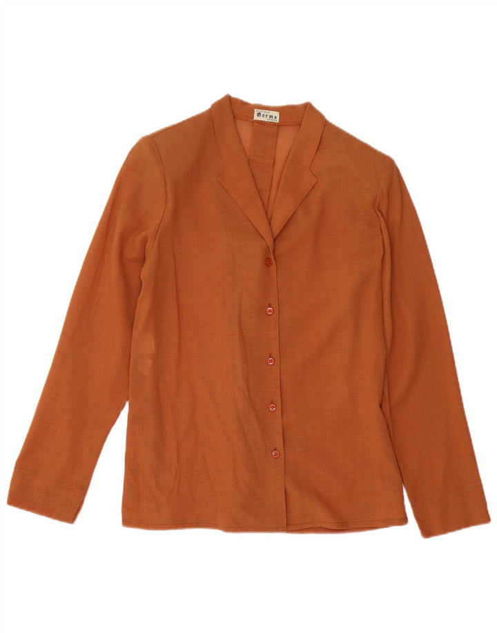 Vintage dameskjorte bluse IT 46 Stor brun jomfruuld