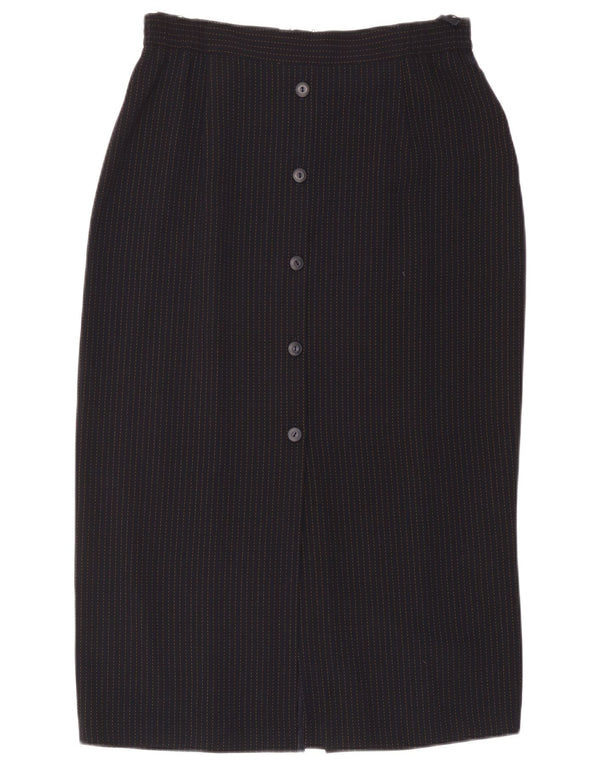 SAMOON Kvinder Højtalje Pencil Skirt UK 18 XL W34 Marineblå Nålestribe