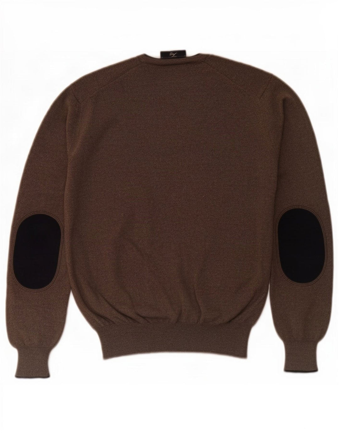 Fay Herre V-hals sweater IT 46 Small Brown Virgin Wool