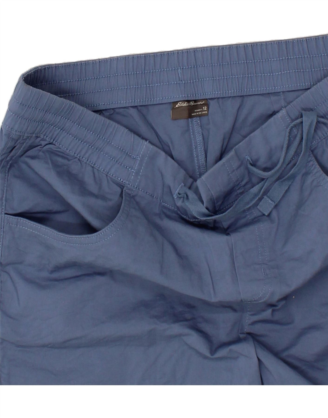 EDDIE BAUER Womens Casual Shorts US 12 Large W34  Blue Cotton Vintage Eddie Bauer and Second-Hand Eddie Bauer from Messina Hembry 