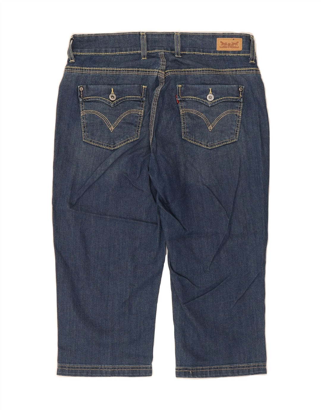 LEVI'S Womens Capri Jeans US 12 Large W31  Blue Cotton Vintage Levi's and Second-Hand Levi's from Messina Hembry 