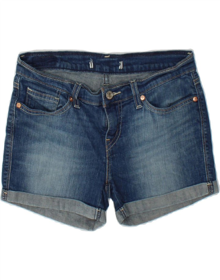 LEVI'S Womens Denim Shorts W28 Medium Blue Cotton Vintage Levi's and Second-Hand Levi's from Messina Hembry 