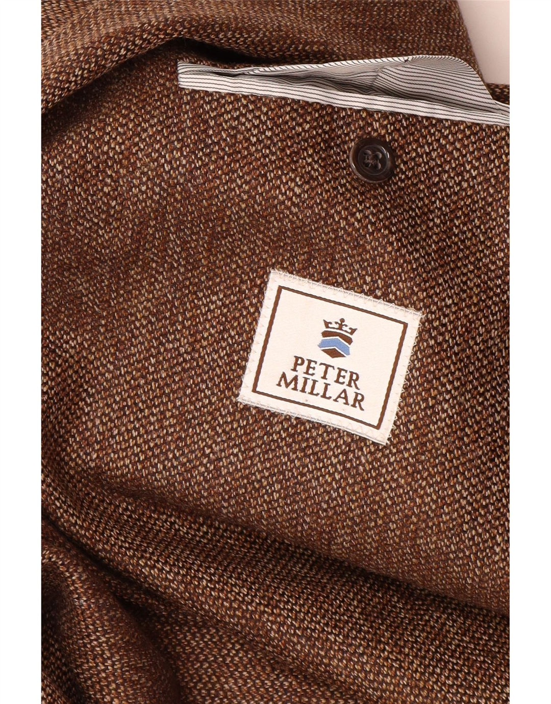 PETER MILLAR Herre 2-knaps blazerjakke UK 40 Stor Brun