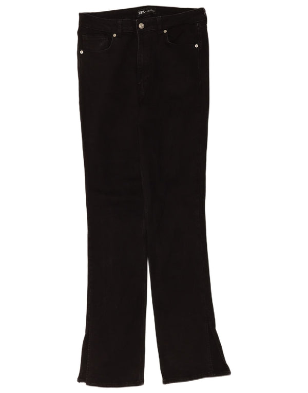 Zara Dame Bootcut Jeans EU 42 Large W32 L33 Sort