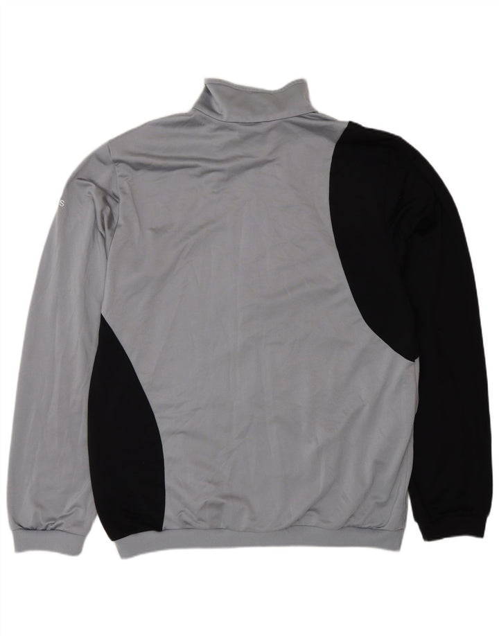 ADIDAS Træningsdragt til mænd, topjakke UK 46/48 XL Grå polyester