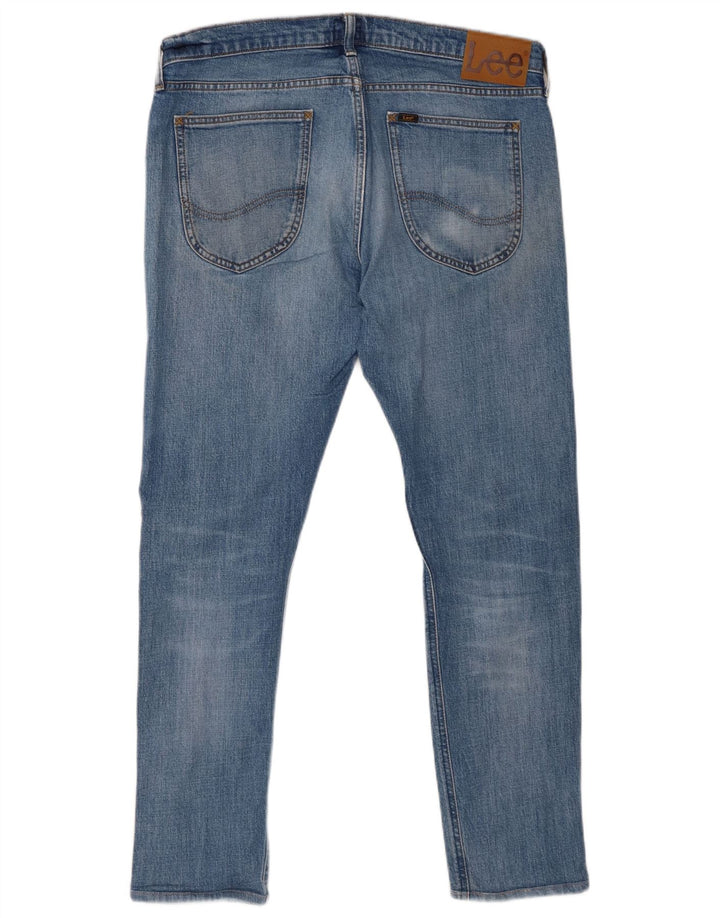 LEE Slim Jeans til mænd W34 L29 blå bomuld