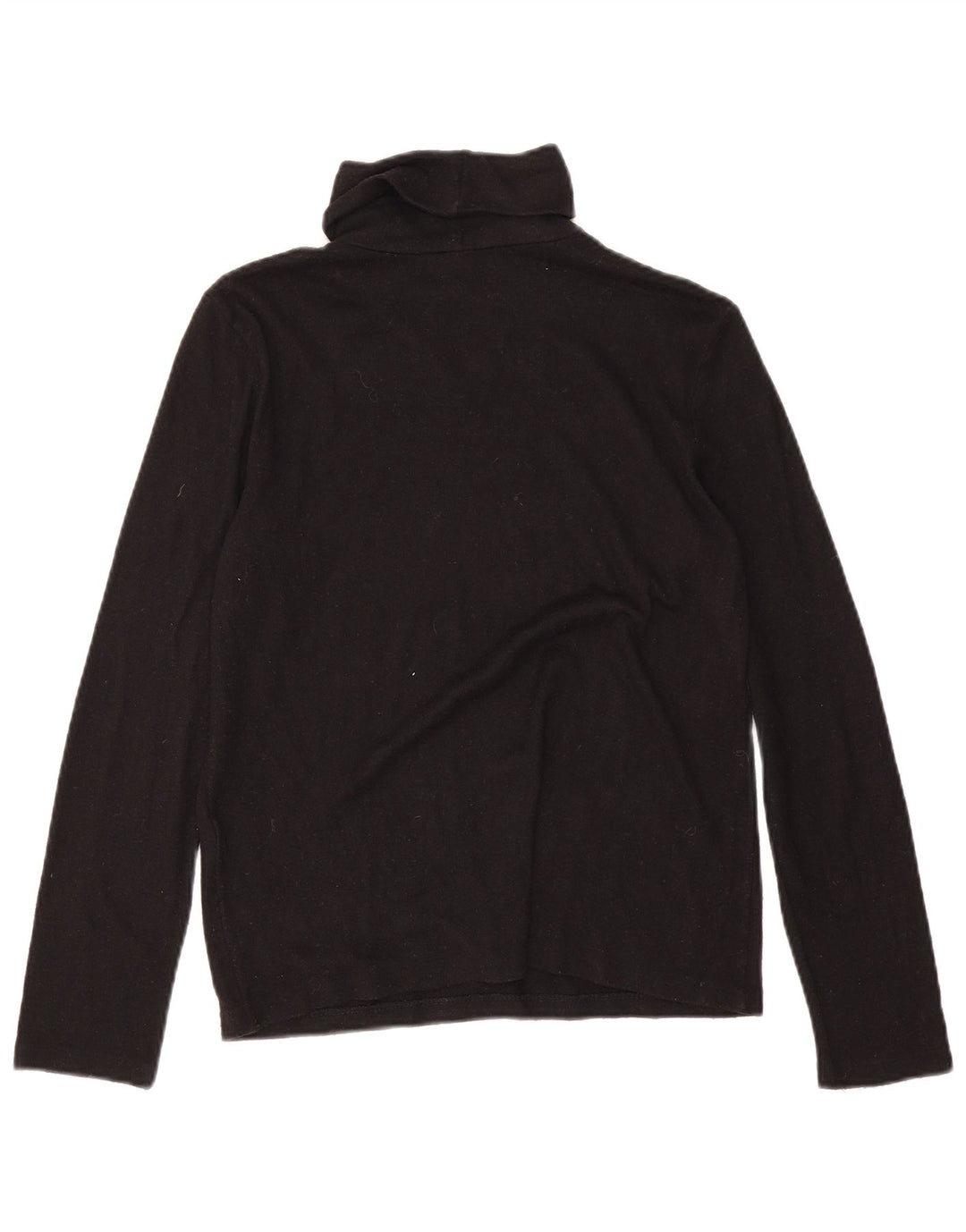 Zara Dame Top Langærmet UK 14 Medium Sort Viscose