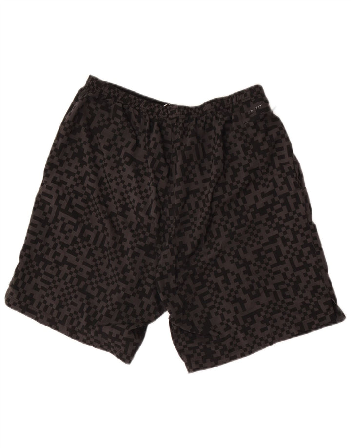 NIKE Herre Dri Fit Sportshorts Store Grå Geometriske