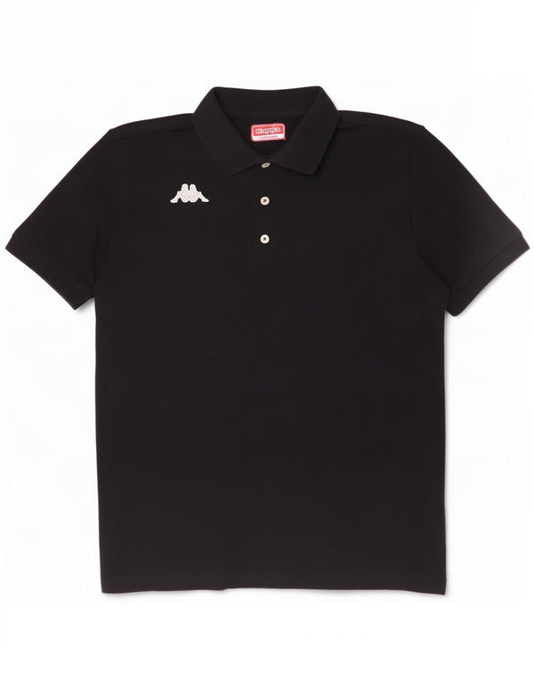 Kappa herre poloshirt Medium sort bomuld