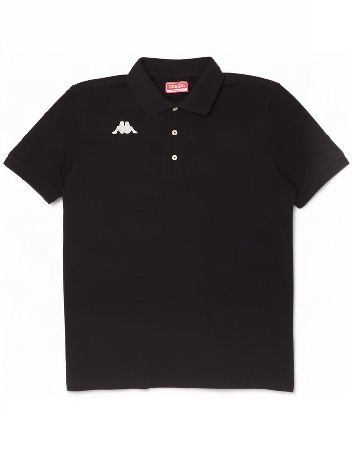 Kappa herre poloshirt Medium sort bomuld