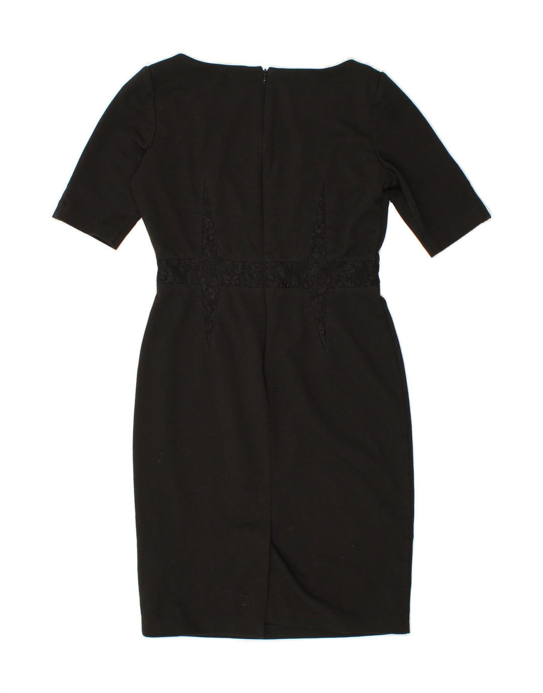 MARKS & SPENCER Womens Sheath Dress UK 12 Medium Black Polyester Vintage Marks & Spencer and Second-Hand Marks & Spencer from Messina Hembry 