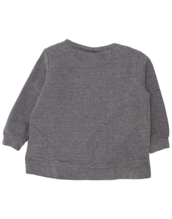 Nike Baby Girls Grafisk Sweatshirt Jumper 12-18 måneder Grå bomuld