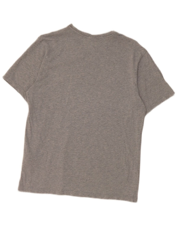 North Sails Dame Oversized grafisk T-shirt Top UK 2 2XS Grå Bomuld