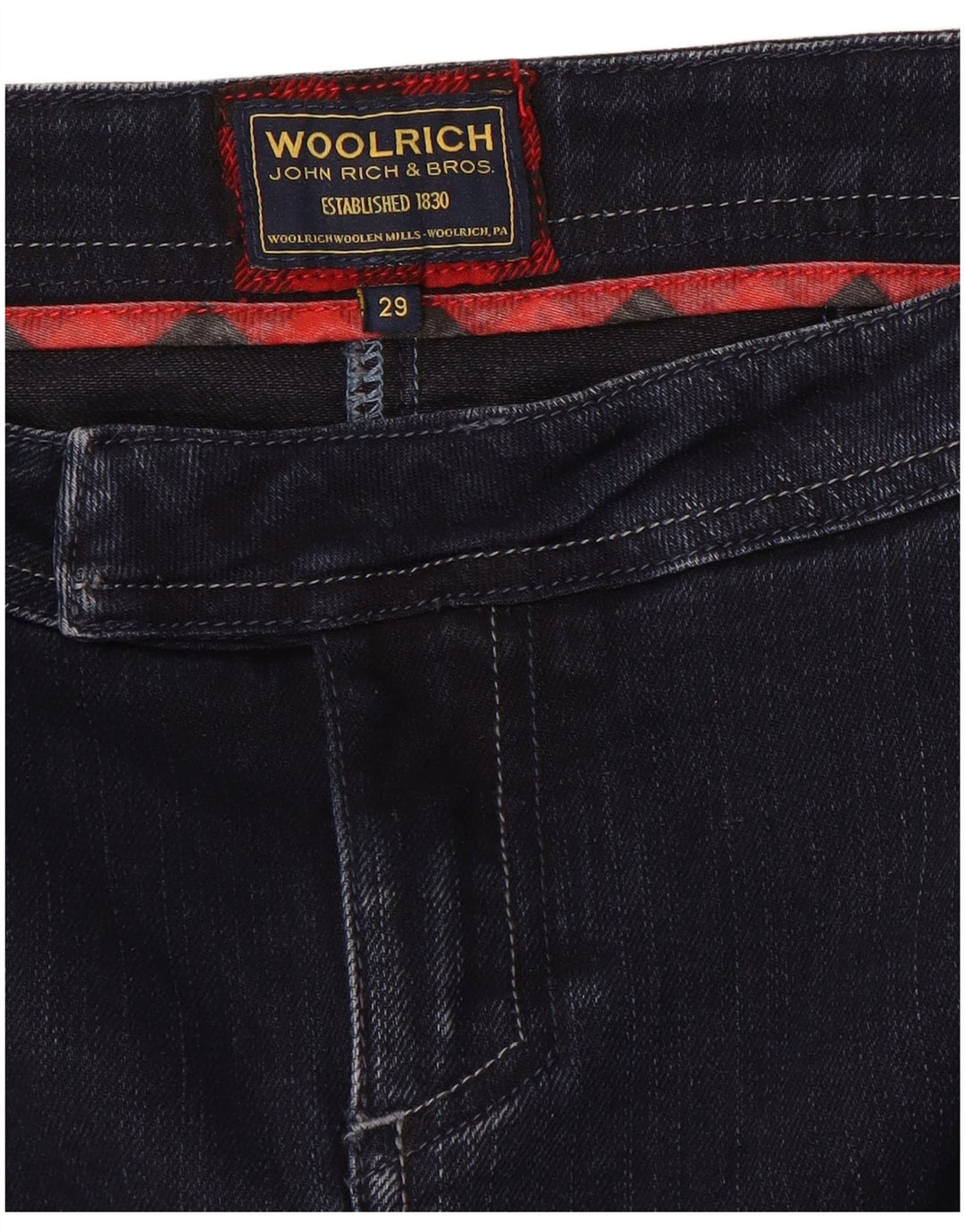 Woolrich Dame Denim Nederdel W29 Medium Navy Blue