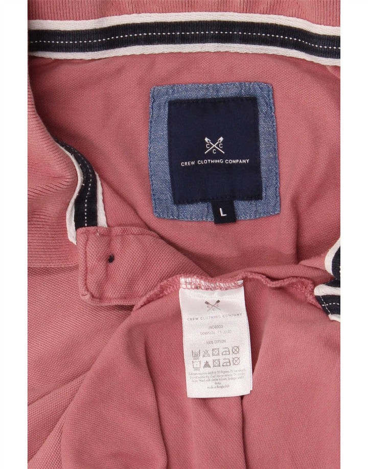 Besætningstøj Herre poloshirt Stor Pink Bomuld