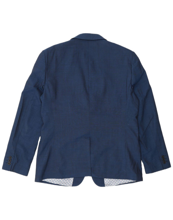 Ted Baker Herre 2-knaps blazerjakke UK 42 XL Blå Uld
