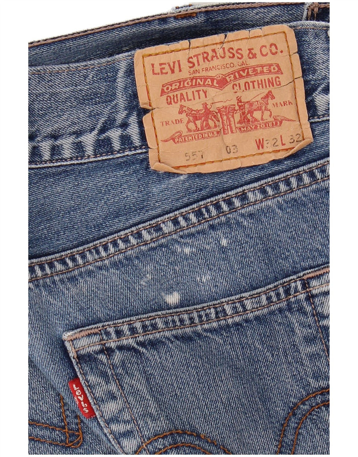 Levi's Dame 557 Bootcut Jeans W32 L27 Blå