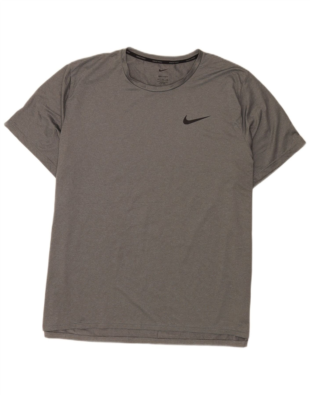Nike Herre Dri Fit T-shirt Top XL Grå Flecked Polyester