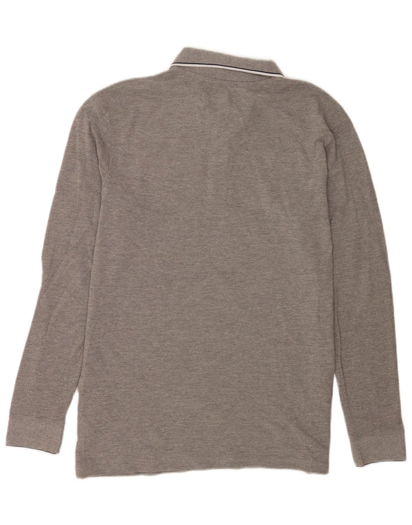 Kappa Langærmet Polo Shirt til mænd XL Gråstribet bomuld