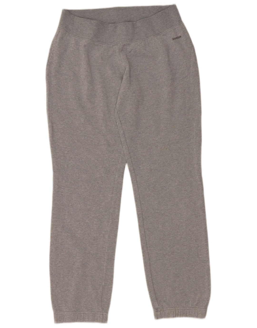 REEBOK Womens Tracksuit Trousers Joggers UK 12/14 Medium  Grey Cotton