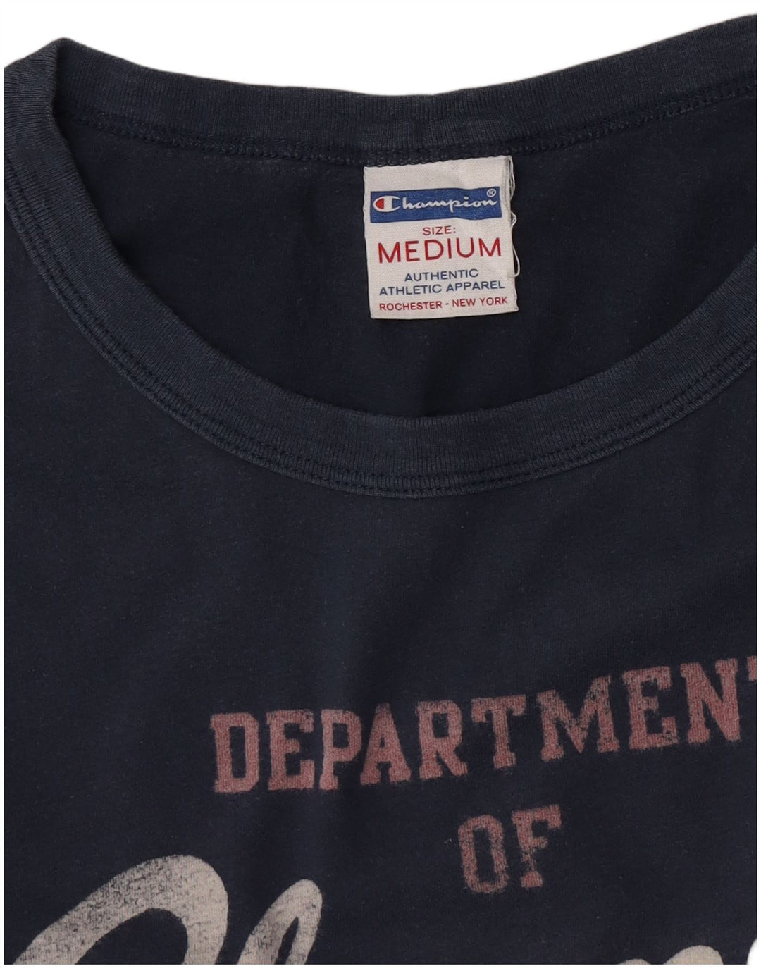 Champion Herre Rochester Grafisk Top Langærmet Medium Navy Blue