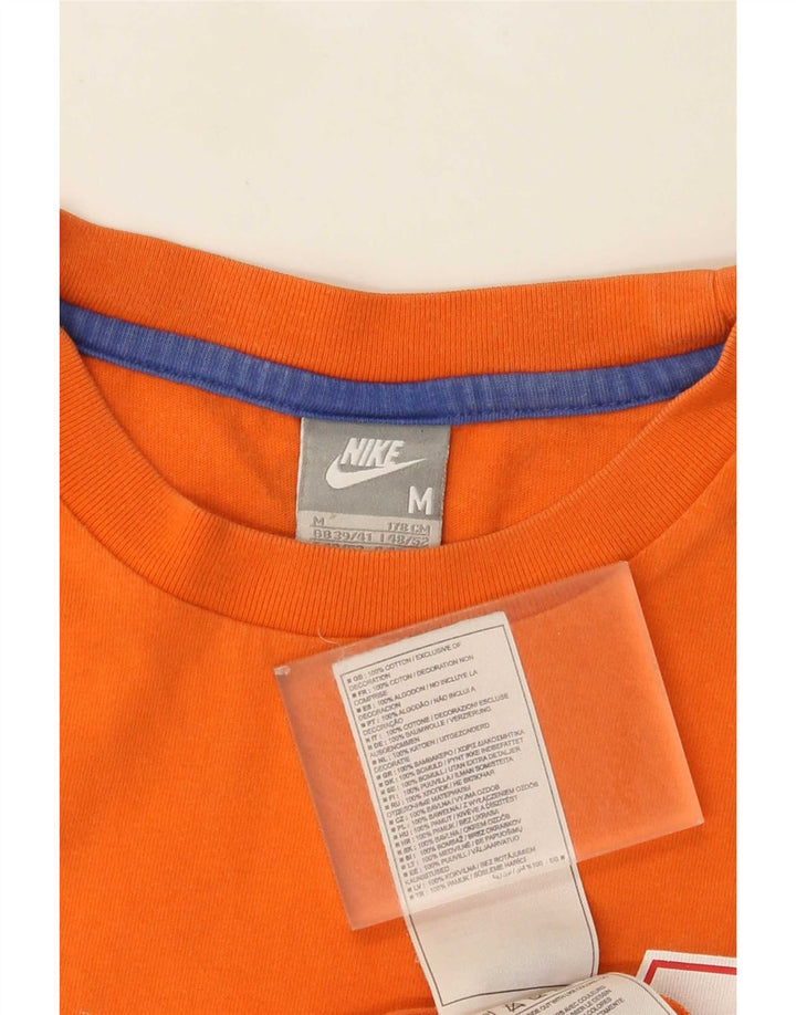 Nike Herre KNVB Grafisk T-Shirt Top Medium Orange Bomuld
