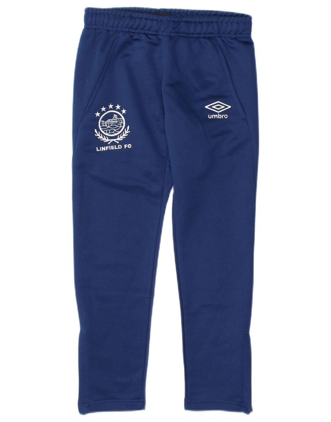 Umbro Boys Linfield Graphic Tracksuit Bukser 7-8 År Small Navy Blue