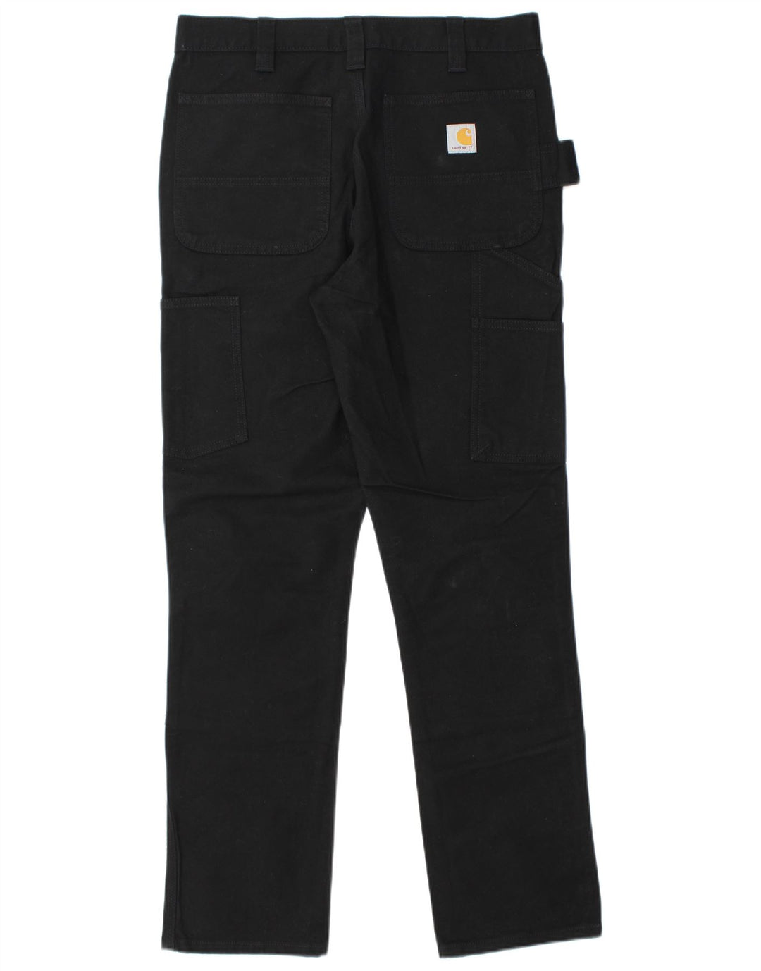CARHARTT Straight Cargo bukser til mænd W32 L32 Sort bomuld