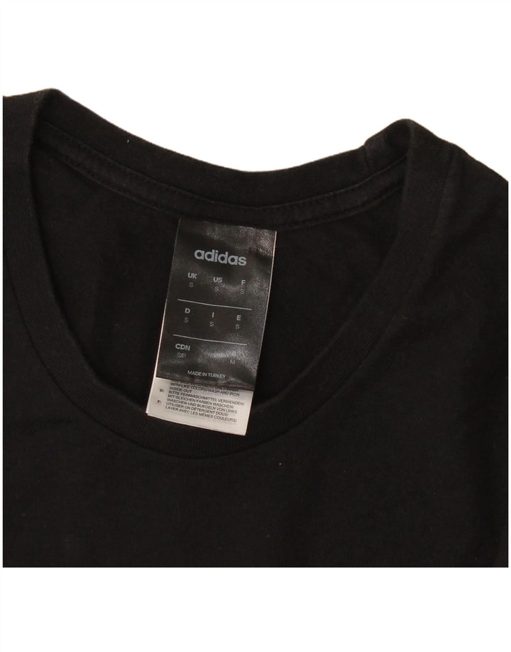 Adidas Herre grafisk T-shirt top lille sort bomuld