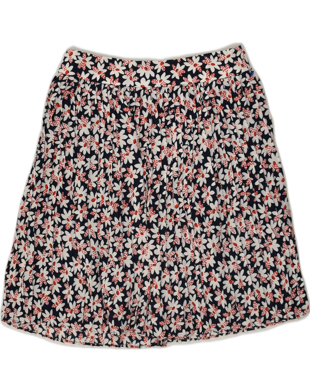 J. CREW Womens A-Line Skirt US 8 Medium W30  Black Floral Polyester | Vintage J. Crew | Thrift | Second-Hand J. Crew | Used Clothing | Messina Hembry 