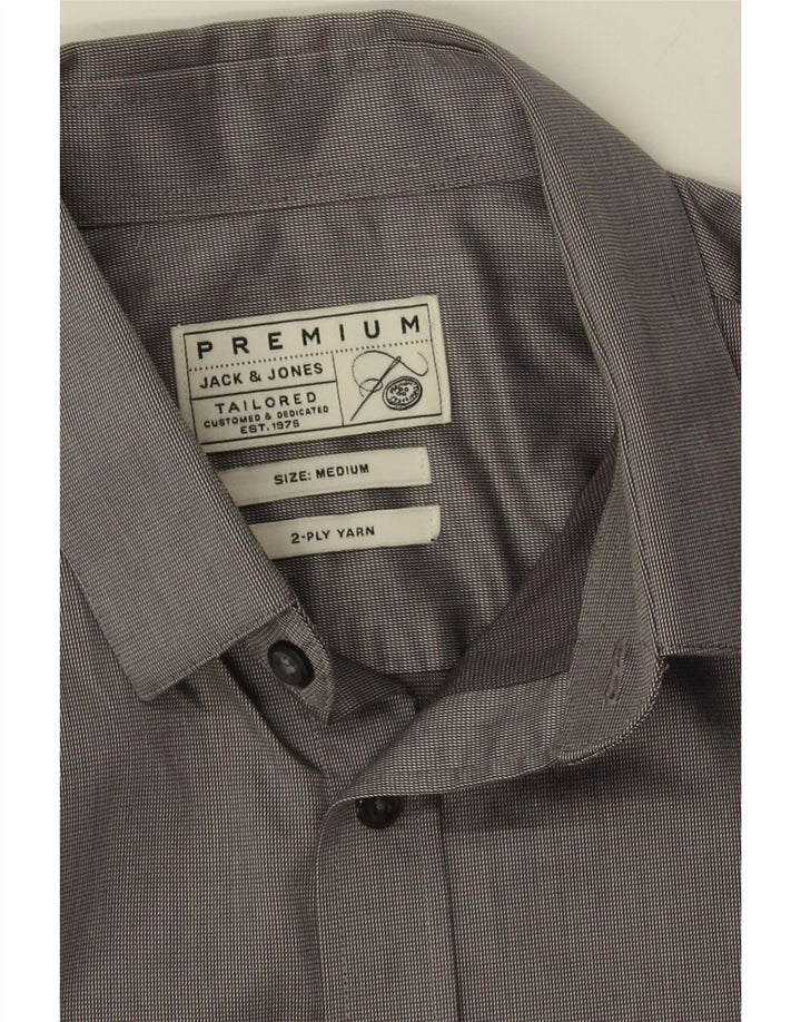 JACK & JONES Mens Shirt Medium Grey Cotton Vintage Jack & Jones and Second-Hand Jack & Jones from Messina Hembry 