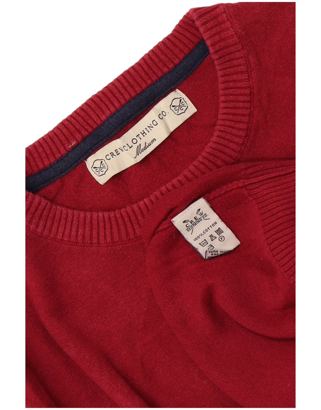 Crew Tøj Herre Crew Neck Jumper Sweater Medium Pink Bomuld