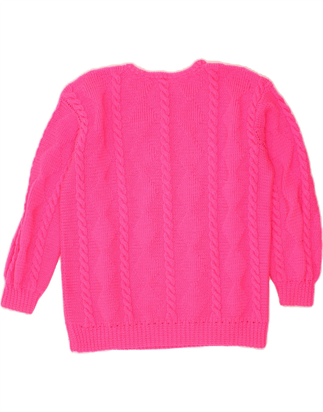 VINTAGE Womens Boat Neck Jumper Sweater UK 12 Medium Pink Vintage Vintage and Second-Hand Vintage from Messina Hembry 