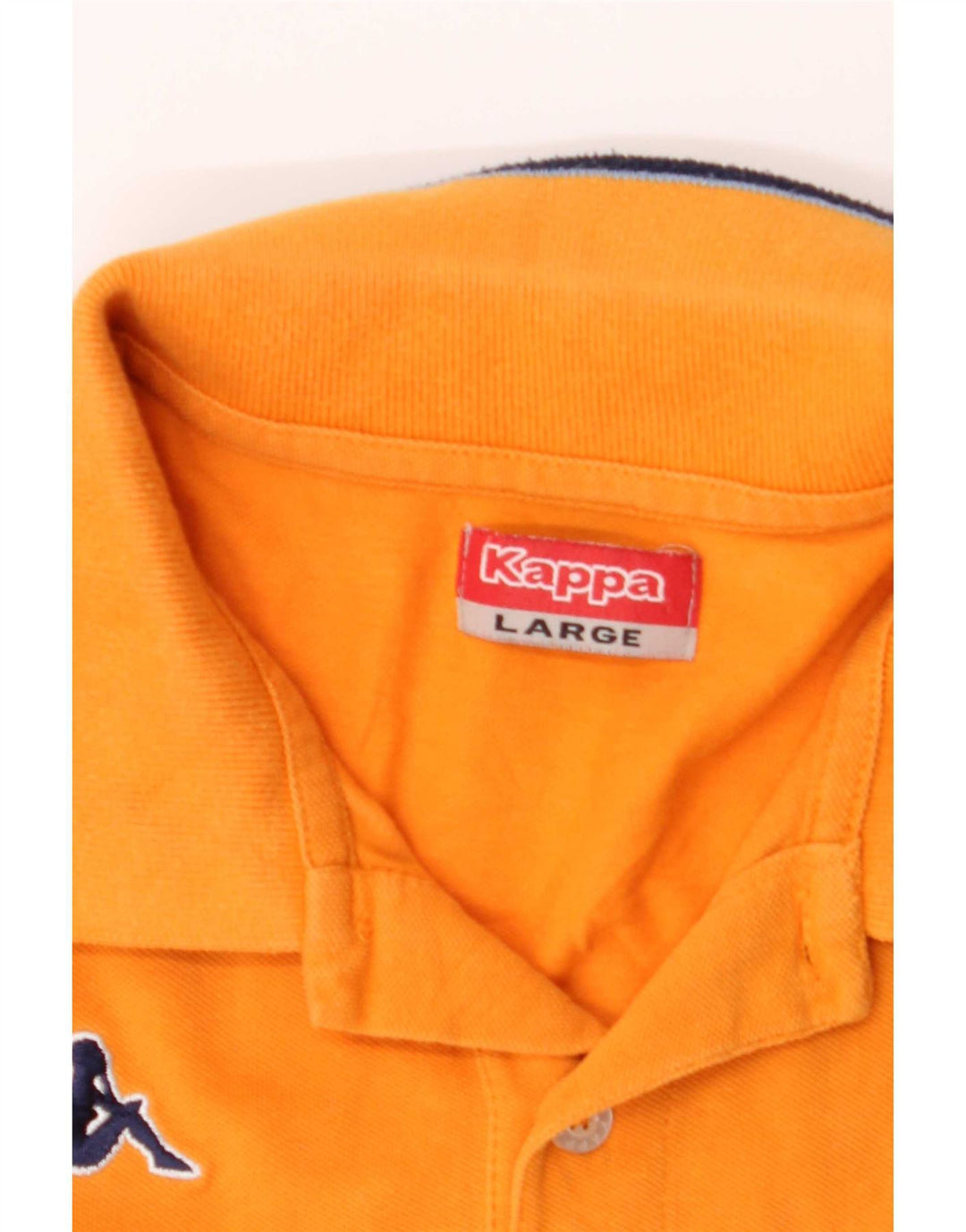 Kappa Herre Polo Shirt Large Orange