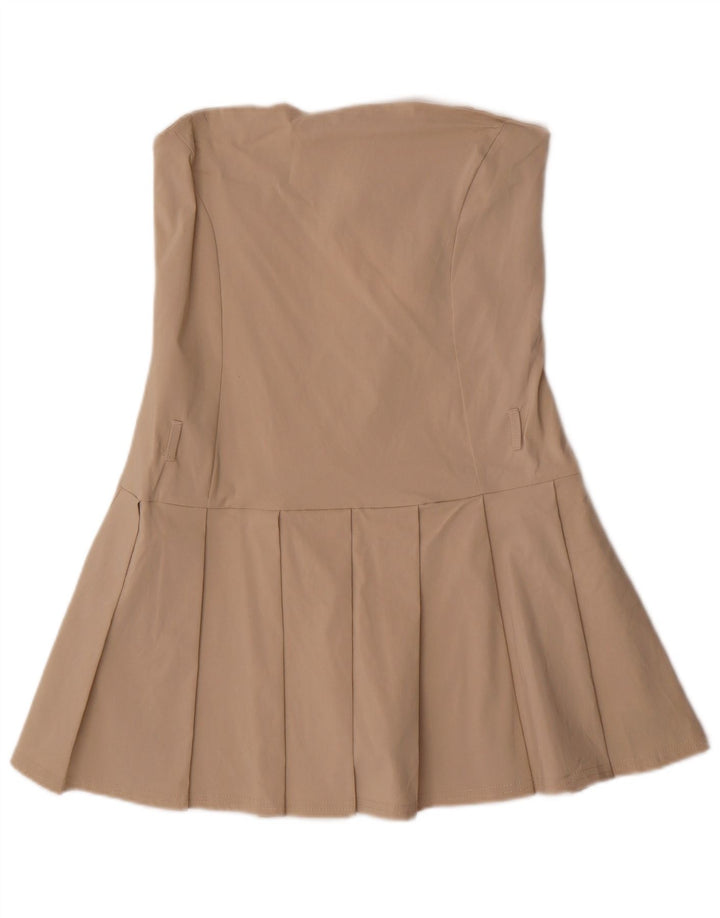 Quiz Dame Stropløs Playsuit UK 16 Stor Beige Viscose