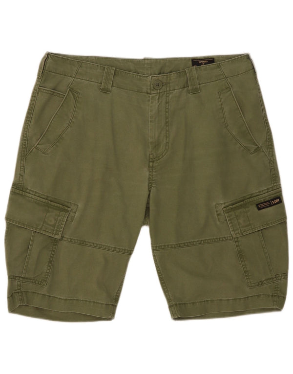 Superdry Cargo Shorts til mænd W34 Large Green Bomuld