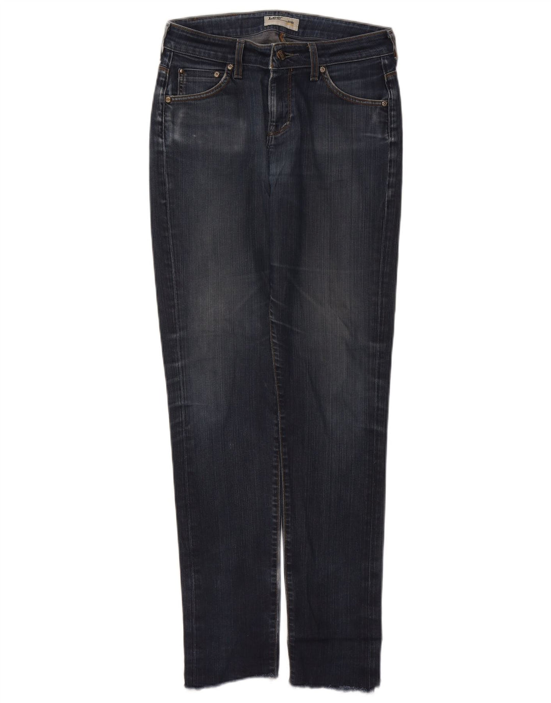 Lee Dame Slim Jeans W28 L31 Marineblå Bomuld
