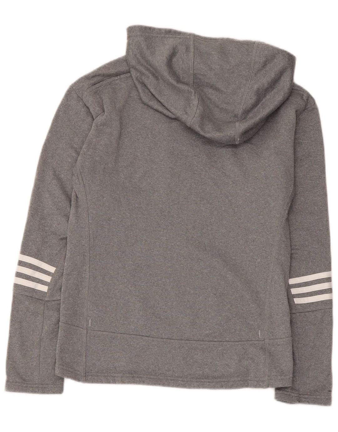 Adidas oversized hættetrøjetrøje til kvinder UK 4/6 XS Grå polyester